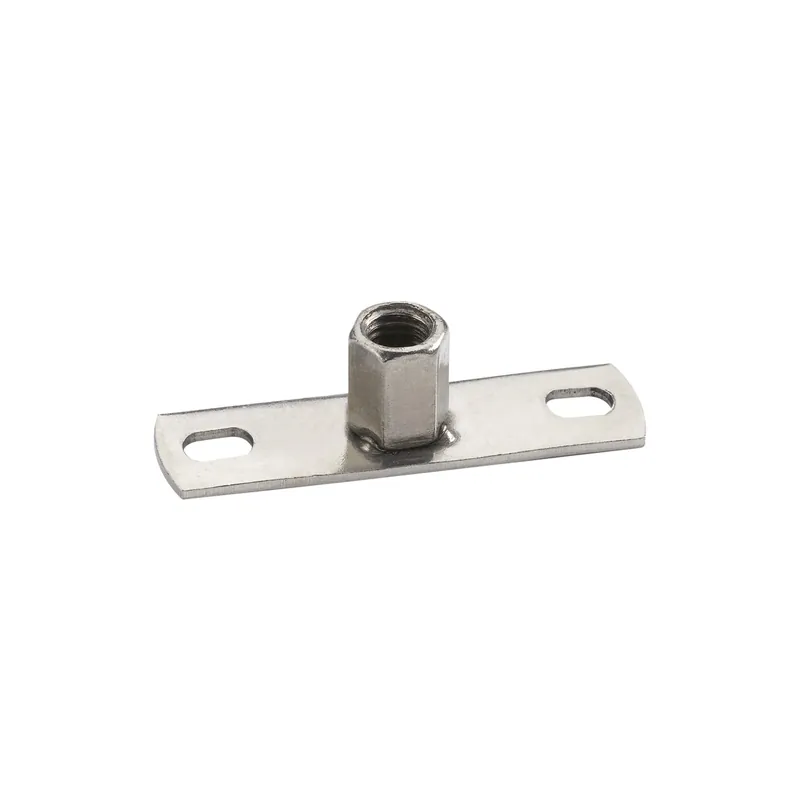 1 x Platine de fixation Avec Ecrou hexagonale M10 Inox A4