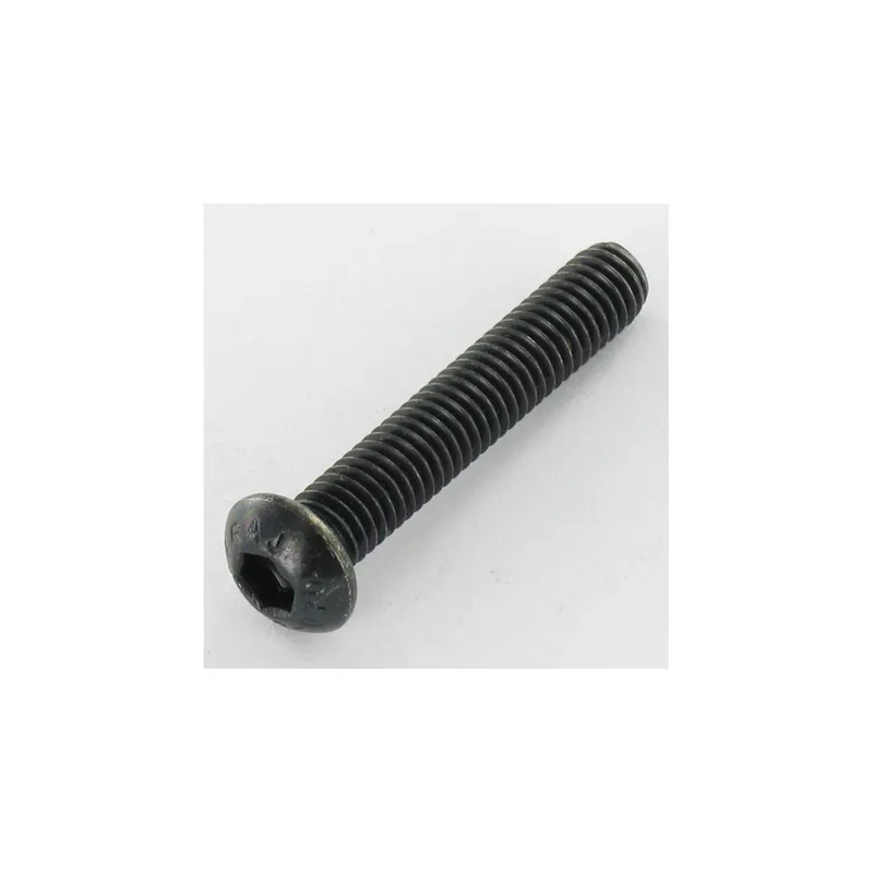 1 x Vis métaux Inox A2 Noir BHC (Tête Bombée Hexagonal creux) M6X20 Clé de 4 HC4 Filetage total