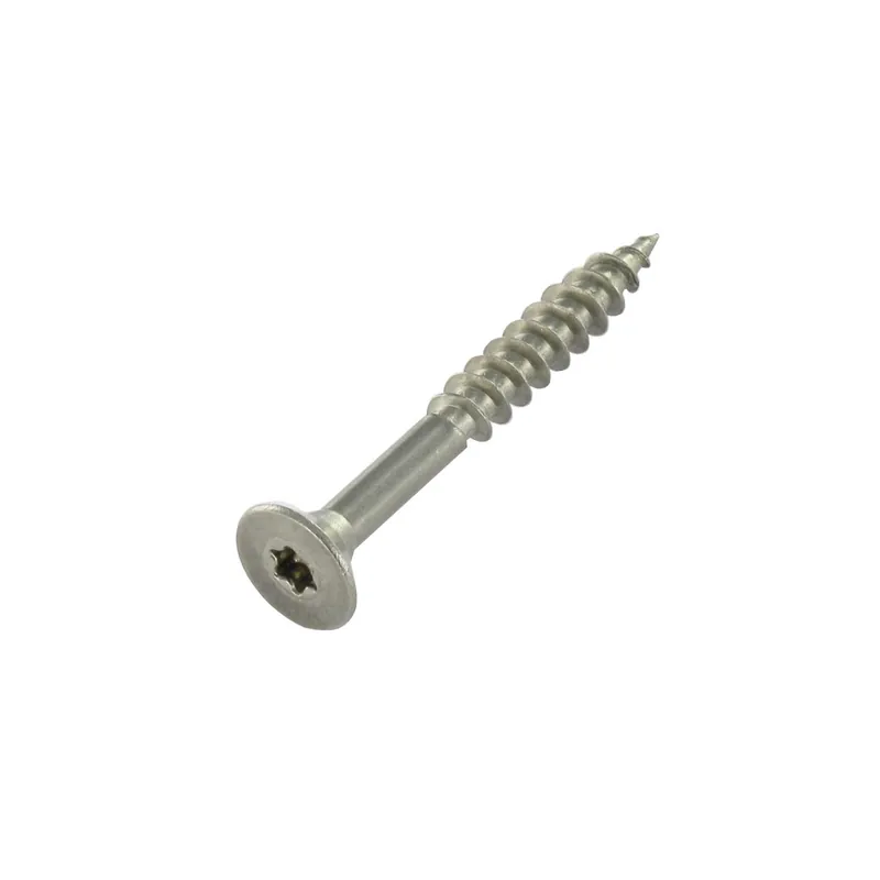 1 x VBA Vis bois agglo Inox A2 Tête fraisée 10X100 Filetée sur 55 TORX T40