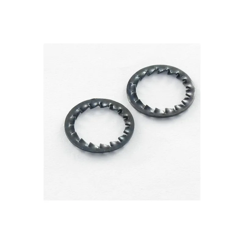 1 x Rondelle éventail A denture intérieure chevauchante JZC M16 Acier brut