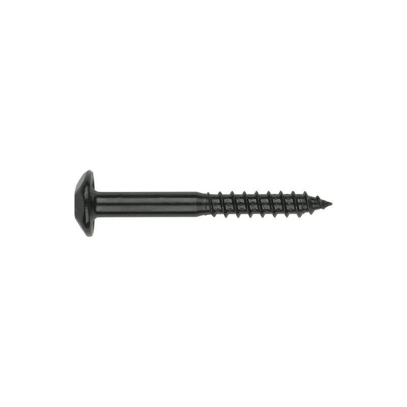 1 x Vis Penture Inviolable 2 pièces TORX T40 7X50 Acier zingué noir