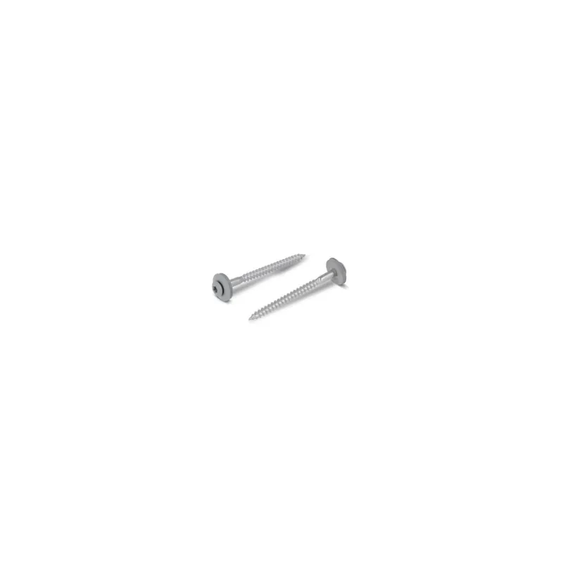 1 x Vis faitage Tête fraisée bombée TFB TORX T20 Inox A2 RAL7030 4,5X60 Rondelle d‘étanchéite EPDM