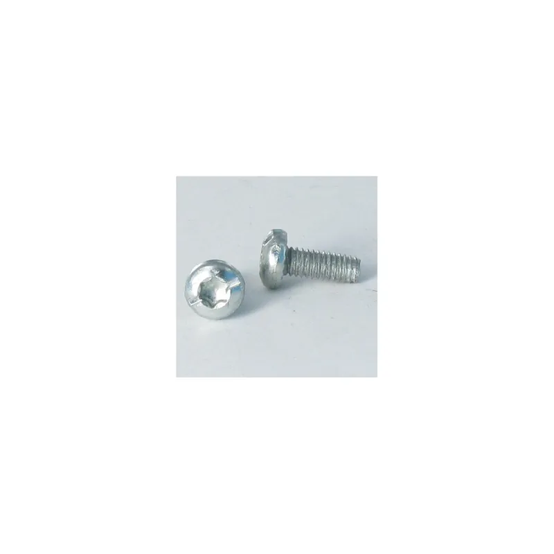1 x Vis autotaraudeuse Tête cylindrique TC TORX Filetée sur Fendue 5X10 Cranté Acier zingué noir