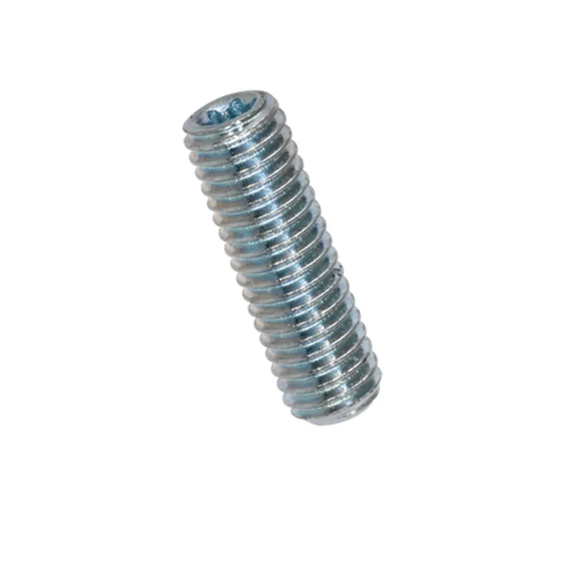 1 x Vis métaux Sans tête Bout plat T6 M3X10 Acier zingué