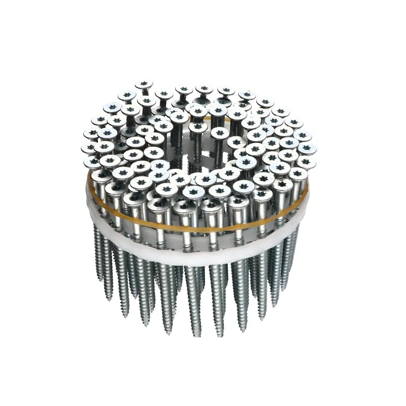 1 x Vendues en rouleau de 100 VBA Vis bois agglo Tête fraisée Cranté 5X80 Filetée sur 60 TORX T20 Pointe antifendage