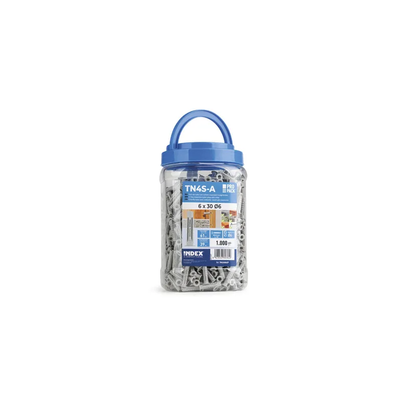 1 x Seau de 1000 Cheville Nylon 6