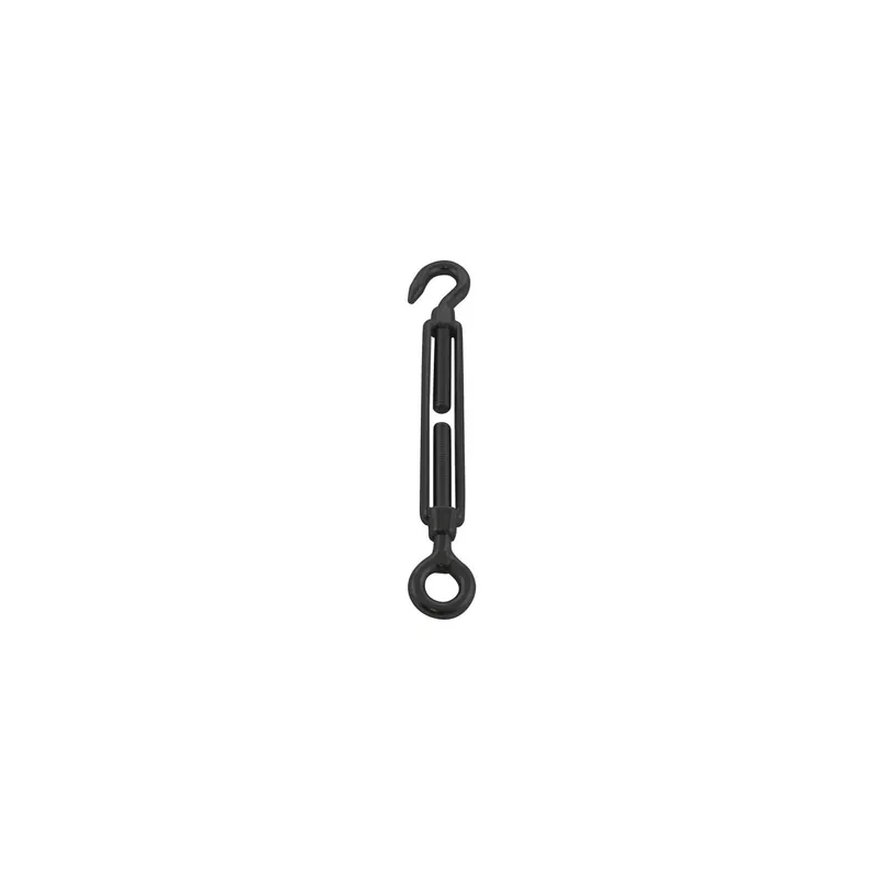 1 x Tendeur oeil crochet M8 Oeil 14 Inox A4 Noir