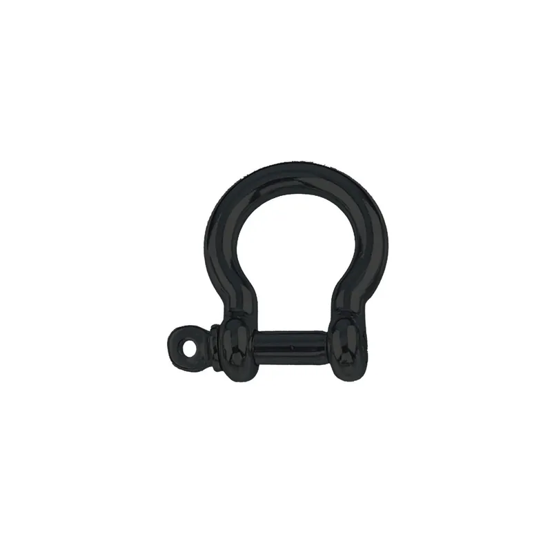 1 x Manille LYRE Forgée Inox A4 Noir Diamètre 4