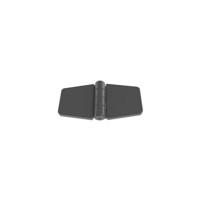 1 x Charnière Avec Cache Vis 79X41 nylon noir