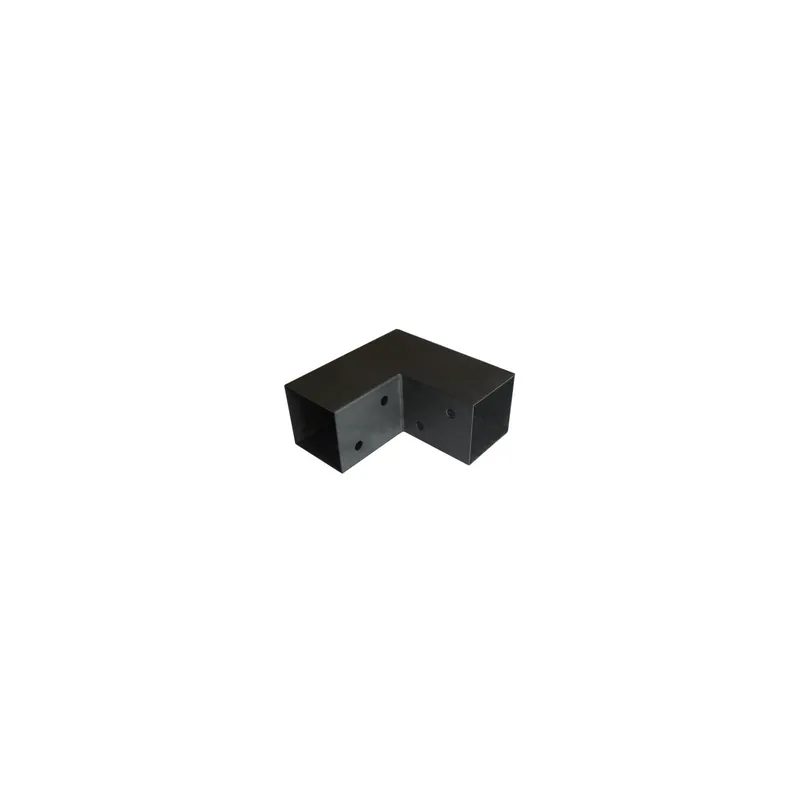 1 x Connecteur / Platine d‘assemblage EXPRESS En L Acier zingué noir 92X185X183.5