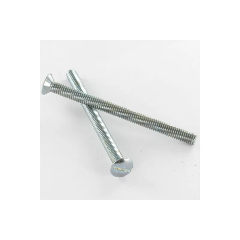 1 x Vis métaux Tête fraisée bombée TFB Fendue M4X70 Filetée sur 40 Sécable Laiton