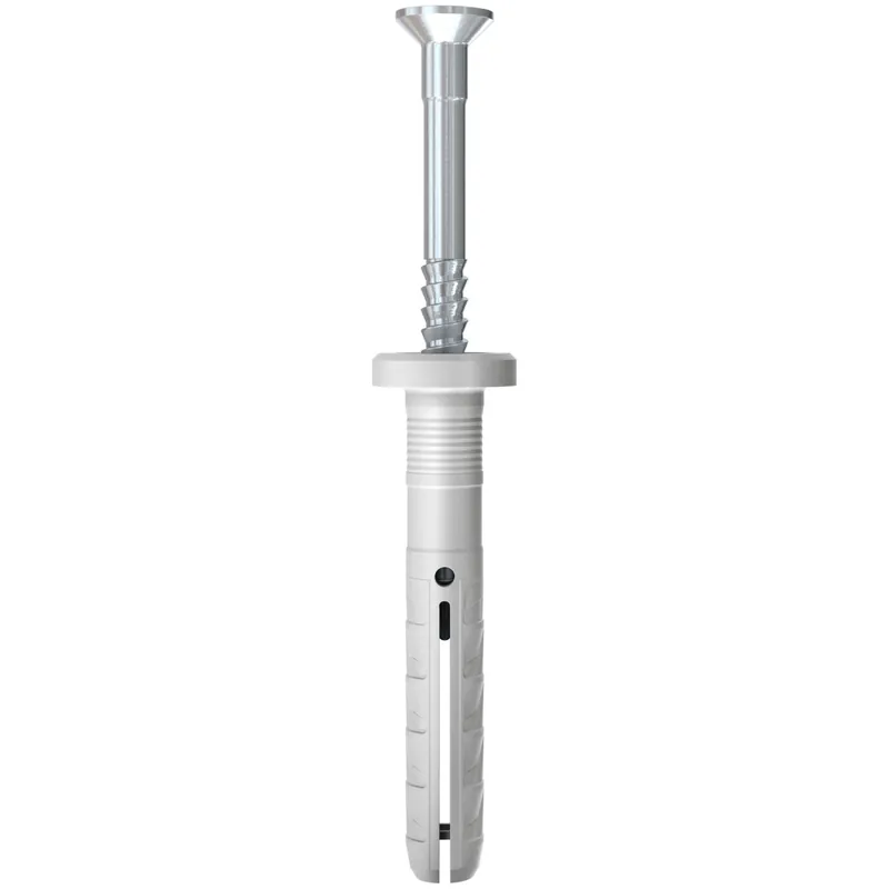 1 x Cheville à frapper Nylon Collerette Fischer avec clou N8X100-60F
