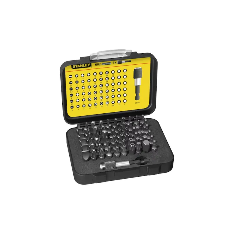 1 x Assortiment de 61 Embout STANLEY + 1 Porte Embout