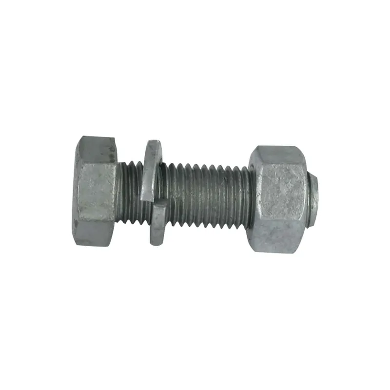 1 x Boulon (vendu avec Ecrou) Tête hexagonale TH M16X50 8.8+RD. Grower Forte tenue à la corrosion Acier galvanisé à