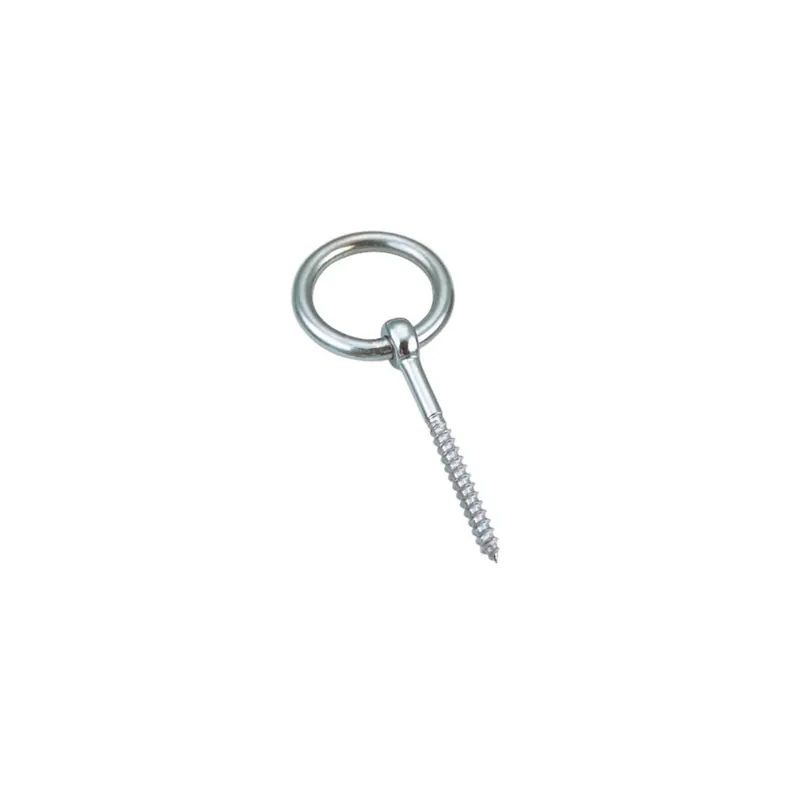 1 x Piton Anneau Filetage Bois 4X45 Filetée sur 30 Inox A4