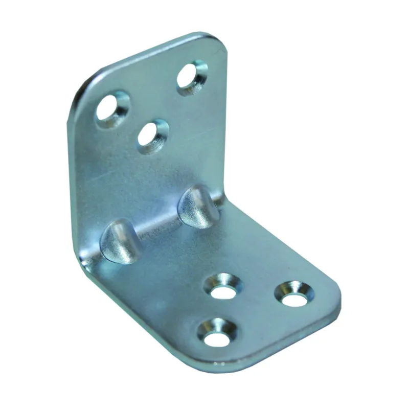 1 x Equerre de fixation renforcée emboutie 480X480X25 Acier zingué