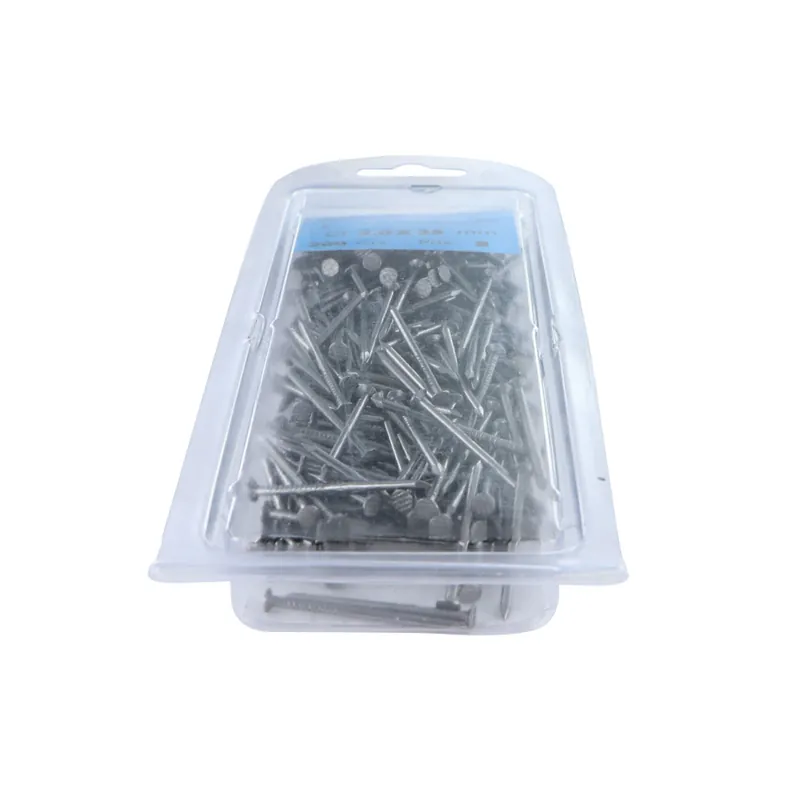 1 x Blister de 200GR Pointes Tête Plate Longueur 35 Acier brut