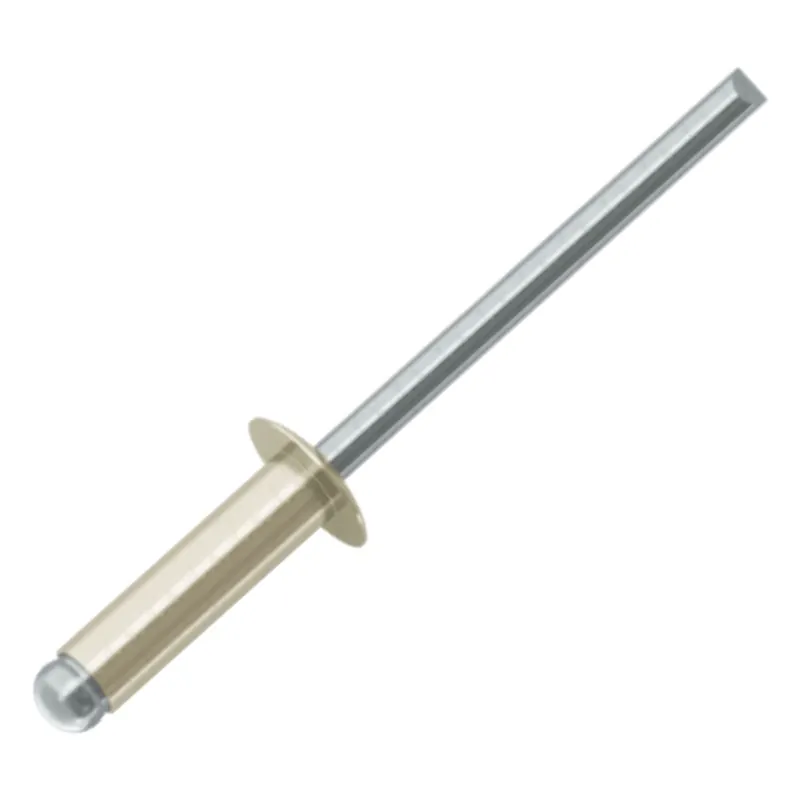 1 x Rivet aveugle Aluminium Tige acier 3X10 Epaisseur de serrage 5 à 7 Tête Ronde Standard Blanc