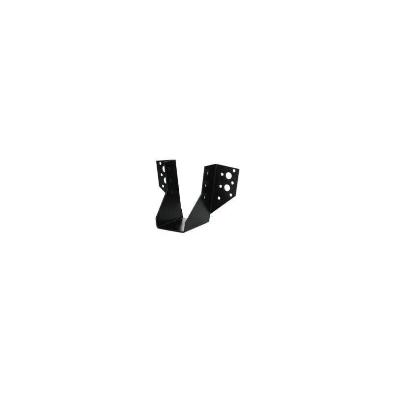 1 x Sabot de charpente Forme U à Ailettes Extérieur 50X100 Acier zingué noir