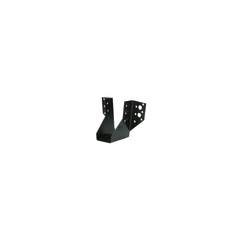 1 x Sabot de charpente Forme U à Ailettes Extérieur 46X102 Acier zingué noir