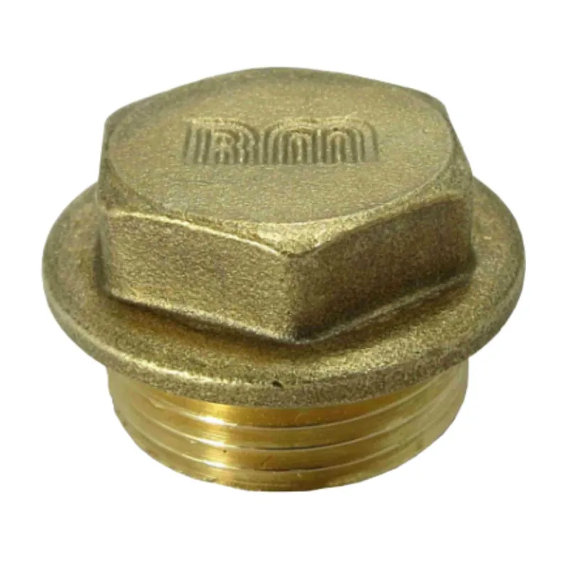1 x Bouchon mâle figure 290 Tête large 1" Laiton