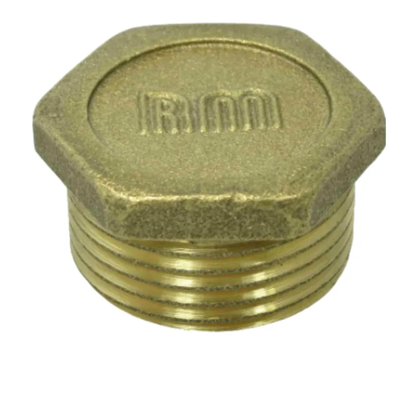 1 x Bouchon mâle figure 290 tête plane 3/4" Laiton