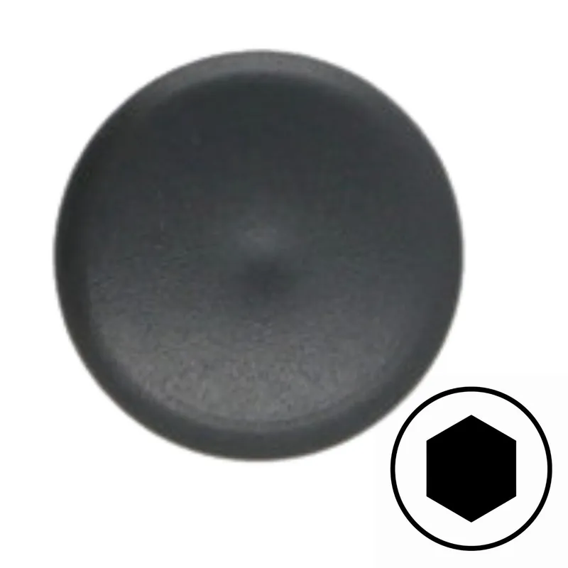 1 x Cache tête de vis Polyéthylène Diamètre de tête 15 Diametre de tige 3 Longueur tige 7 RAL7016 gris anthracite