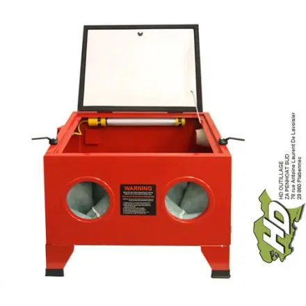 cabine de sablage 90l microbilleuse