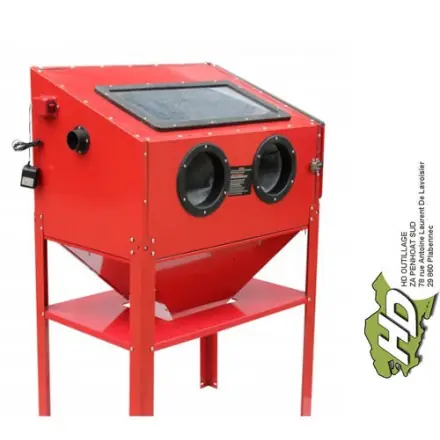 cabine de sablage 220l pour microbillage