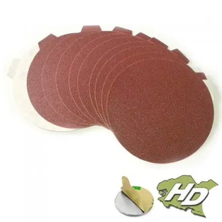 disque abrasif autocollant 150 mm sans trou (grain 40 à 400)