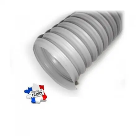 Gaine flexible PVC renforcé D. 100 mm pour aspiration copeaux bois, poussières