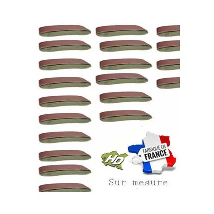bande abrasive ponceuse 15x550 grain 24 à 180