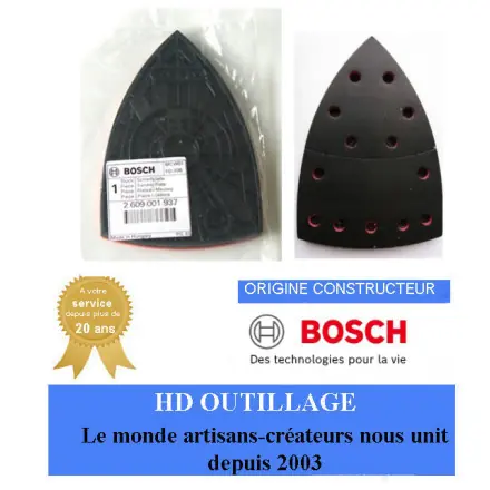 plateau ponçage 2609001937 pour ponceuse multi Bosch PSM80A, PSM100A