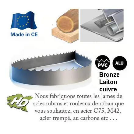 lame de scie à ruban carbone 1712x13 mm