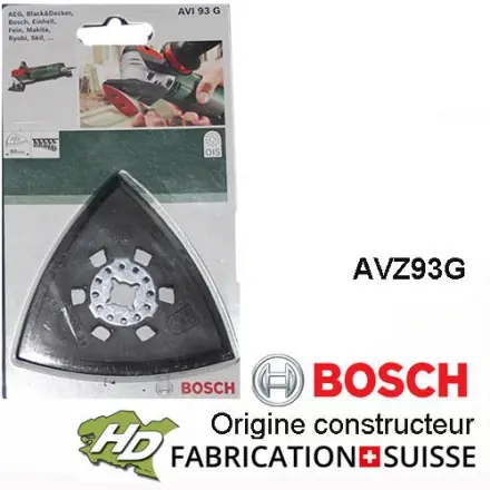 plateau de ponçage AVI 93G pour ponceuse Bosch PMF et GOP