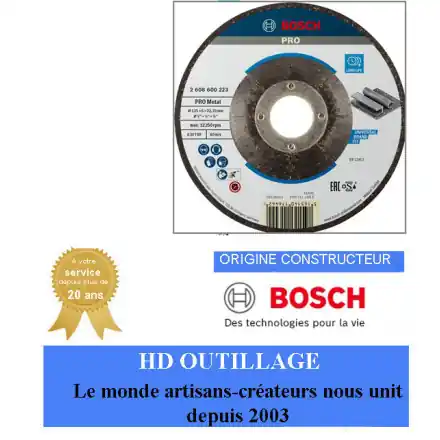 disque à ébarber 125x6mm Bosch Expert