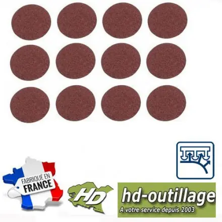 disque velcro 50mm sans trou (grain 40 à 180)