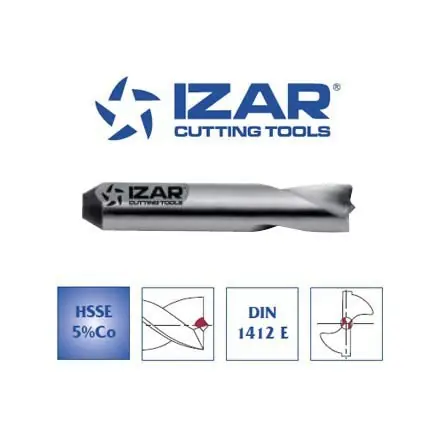 foret à dépointer Izar HSSE 5%cobalt DIN1412E 8 mm extra court