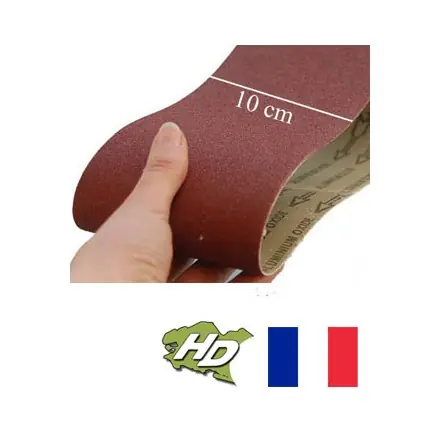 bande abrasive corindon supérieur 100x620 mm grain 24 à 600