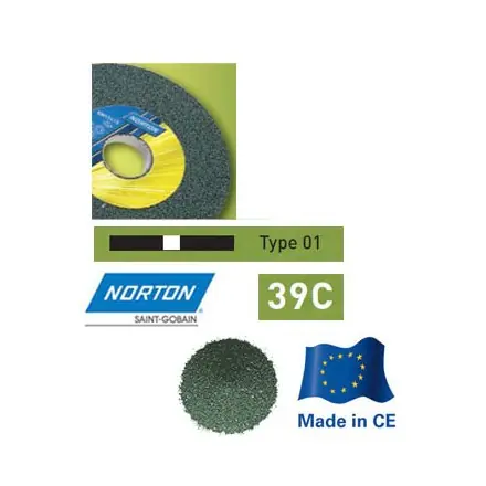 meule verte carbure de silicium 355x40x127 mm