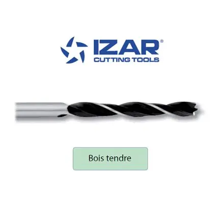 foret auto-centreur bois Izar acier CrV de 6 à 12 mm longueur 250 mm