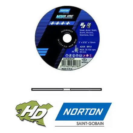 disque à tronçonner Norton NORLINE 150x2,5 mm