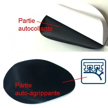 support autocollant pour disque velcro 150 à 300 mm