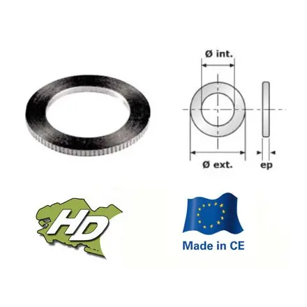 bague de réduction crantée épaisseur 1,2mm