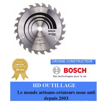 Lame de scie circulaire PRO Wood, 184 x 2,6 x 16 mm, T24