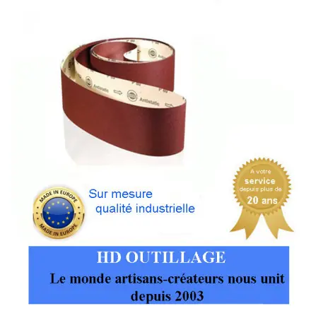 bande papier corindon supérieur 120x6000 mm gr 24 à 600