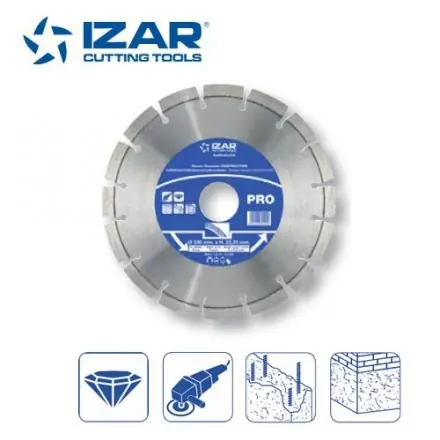 disque diamant segmenté laser Izar pour béton et granite 125 mm