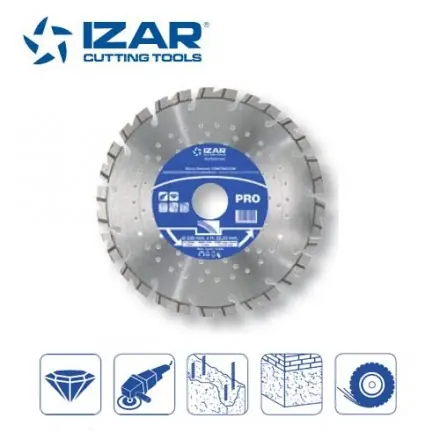 disque diamant professionnel Izar pour béton armé de 230 mm