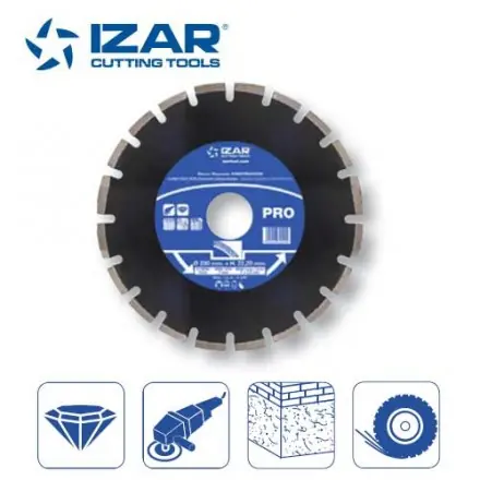 disque diamant soudé laser Izar pour asphalte de 400 mm