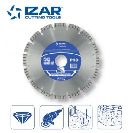 disque diamant turbo Izar pour béton de 150 mm